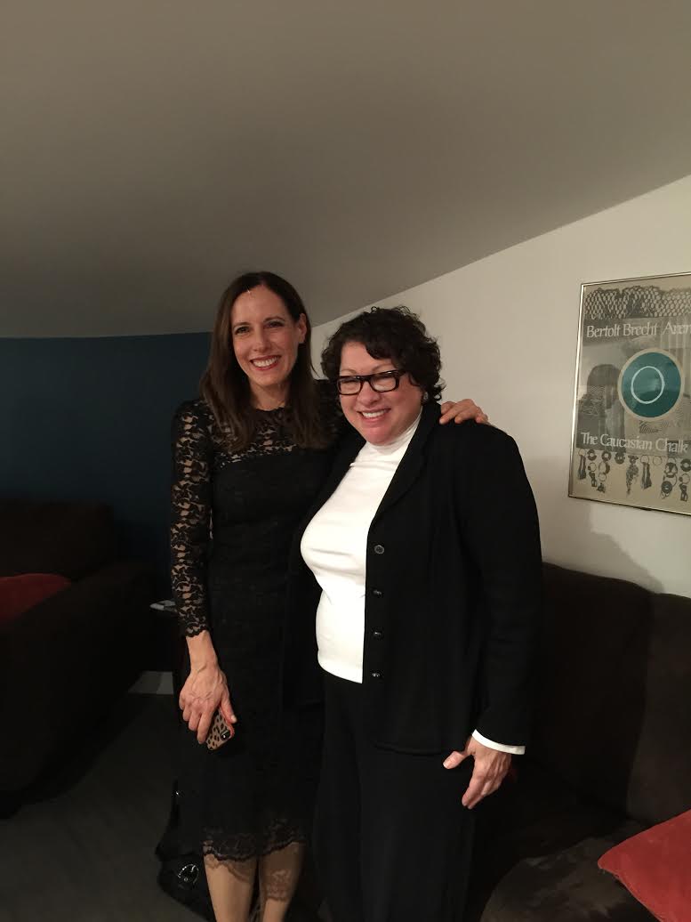 Marian Licha with Sonia Sotomayor, Associate Justice of the Supreme Court of the United States