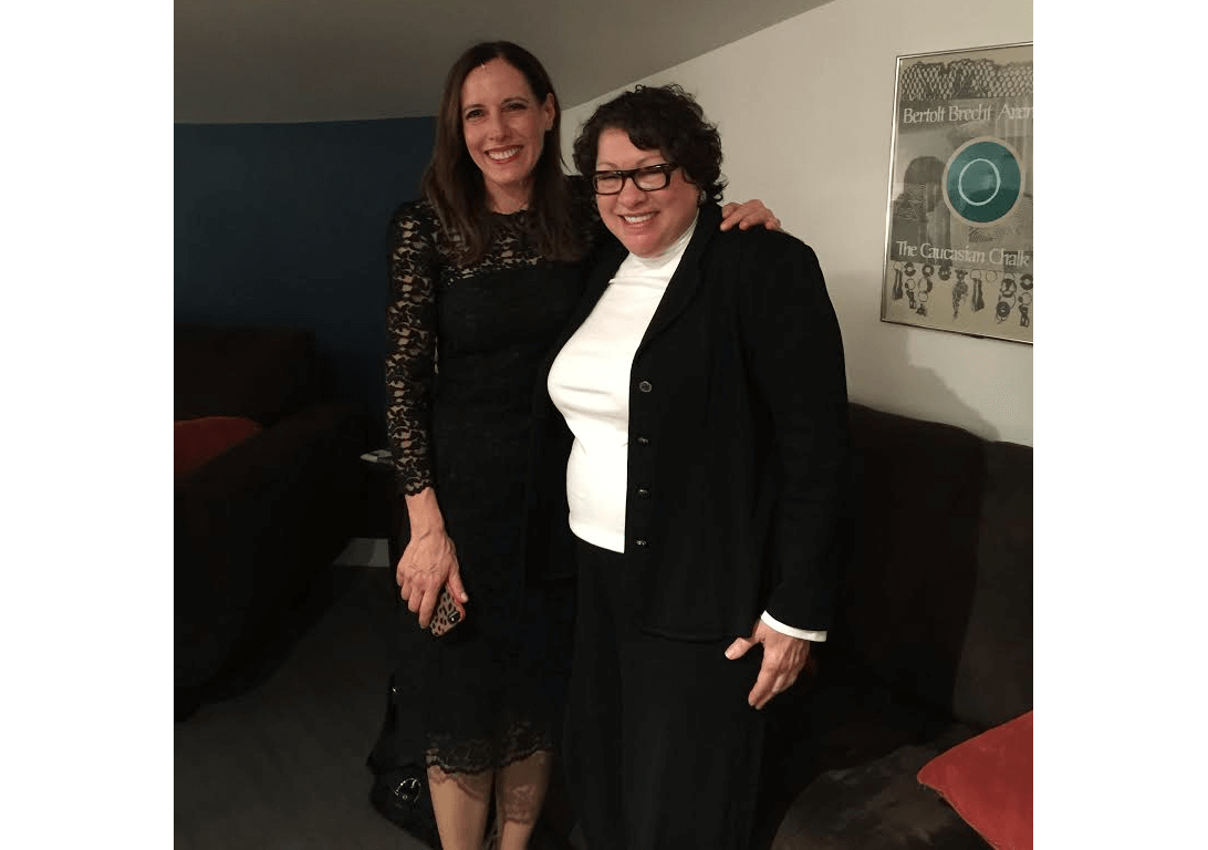 Marian Licha with Justice Sonia Sotomayor